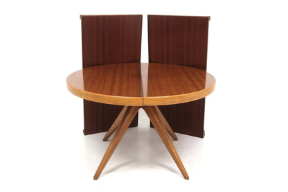 Tavolo rotondo design danese vintage anni 60 [sw27331] misure L.120+60+60 H.74