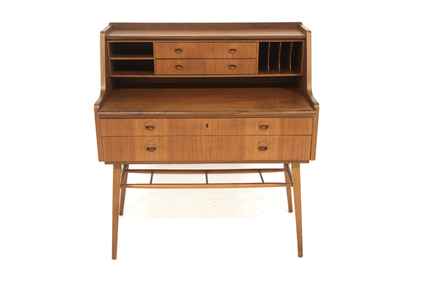 Scrittoio design svedese vintage anni 50 [sw27341] misure L.88 H.98 P.47