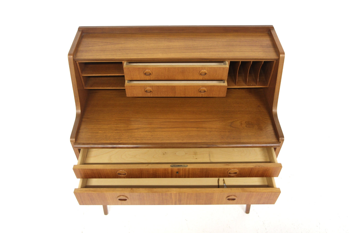 Scrittoio design svedese vintage anni 50 [sw27341] misure L.88 H.98 P.47