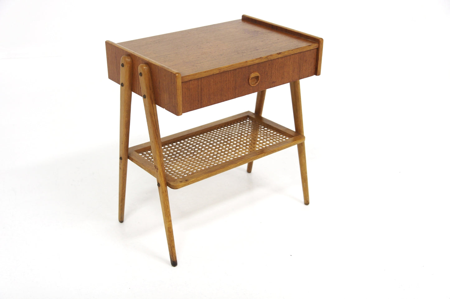 Comodino design svedese vintage anni 60 [sw27387] misure L.49 H.51 P.31