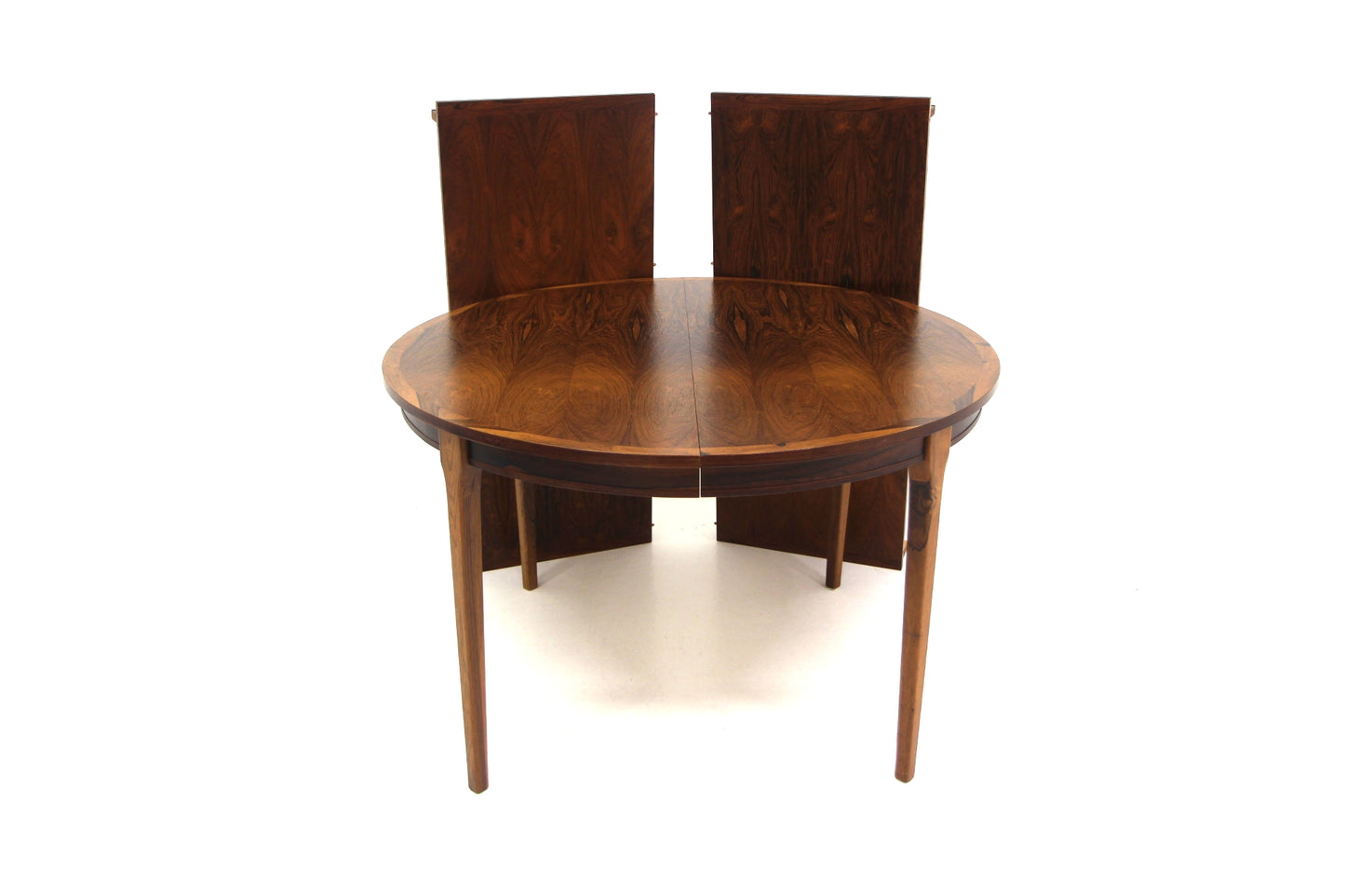 Tavolo rotondo design svedese vintage anni 60 [sw27411] misure L.115+49+49 H.73