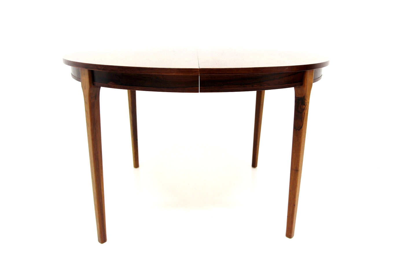 Tavolo rotondo design svedese vintage anni 60 [sw27411] misure L.115+49+49 H.73