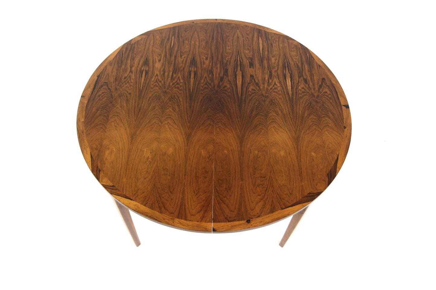 Tavolo rotondo design svedese vintage anni 60 [sw27411] misure L.115+49+49 H.73
