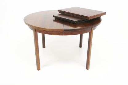 Tavolo rotondo design svedese vintage anni 60 [sw27414] misure L.120+46+46 H.73