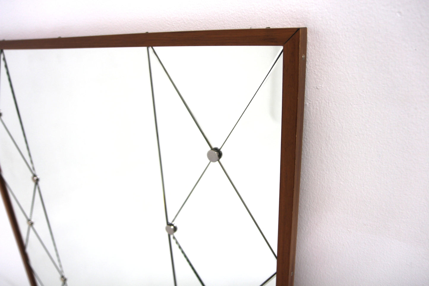 Specchio vintage design svedese anni 50 [sw27431] misure L.82 H.122 P.2,5