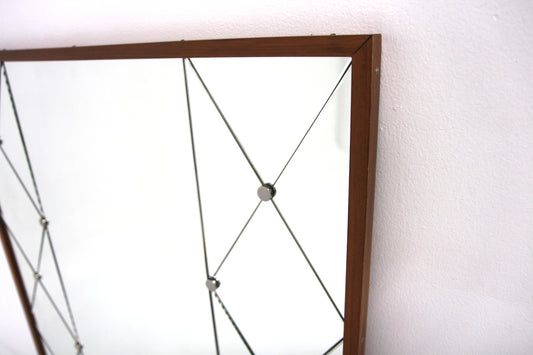 Specchio vintage design svedese anni 50 [sw27431] misure L.82 H.122 P.2,5