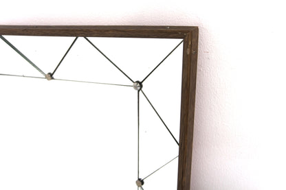 Specchio vintage design svedese anni 60 [sw27469] misure L.62 H.122 P.6