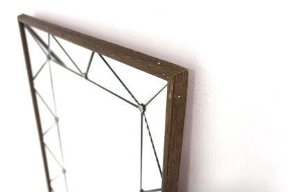 Specchio vintage design svedese anni 60 [sw27469] misure L.62 H.122 P.6