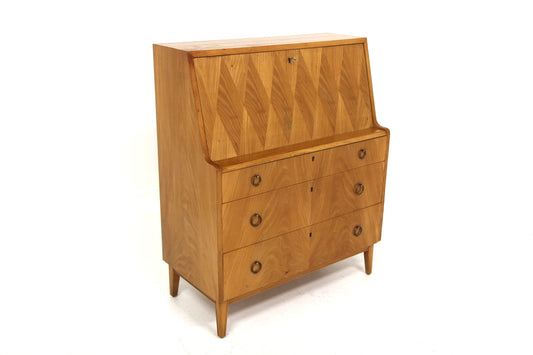Scrittoio design svedese vintage anni 50 [sw27476] misure L.90 H.108 P.43