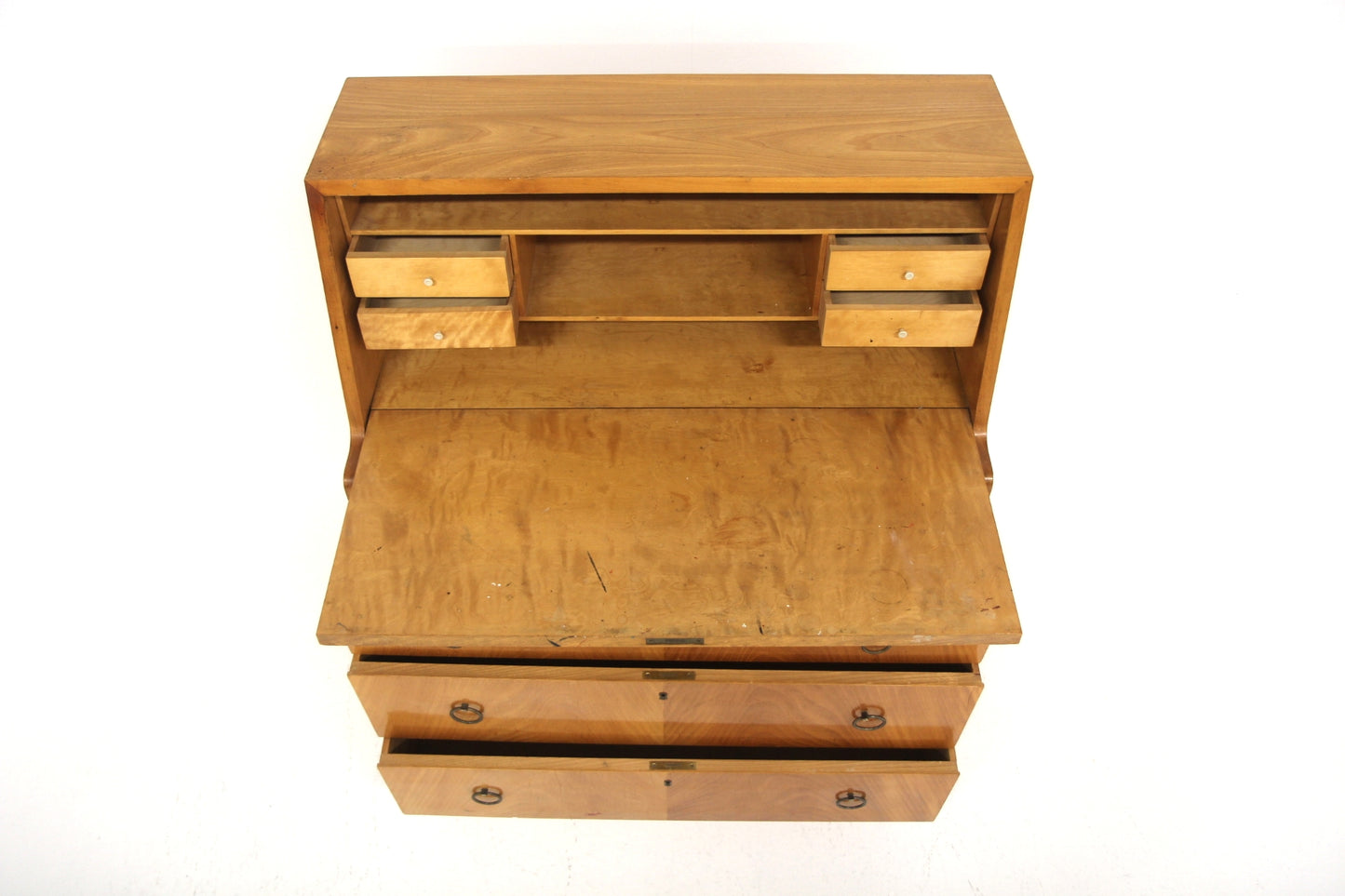 Scrittoio design svedese vintage anni 50 [sw27476] misure L.90 H.108 P.43