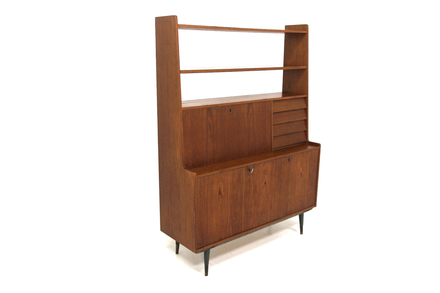 Libreria design danese vintage anni 50 [sw27519] misure L.120 H.161 P.40
