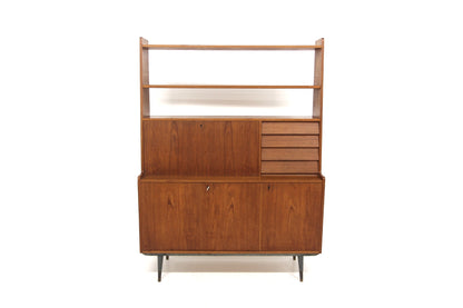 Libreria design danese vintage anni 50 [sw27519] misure L.120 H.161 P.40