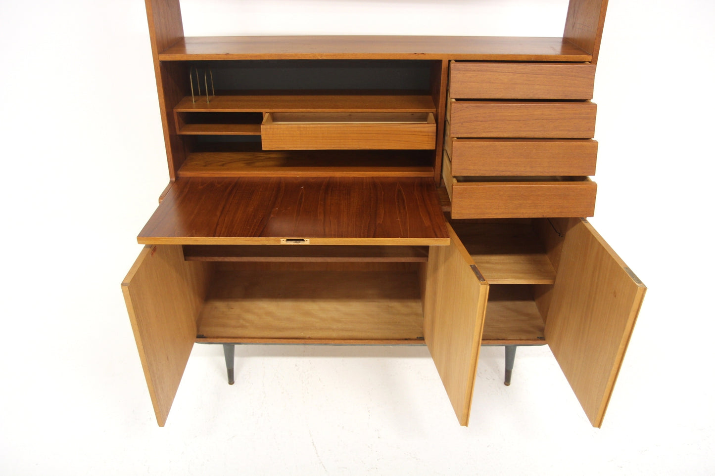 Libreria design danese vintage anni 50 [sw27519] misure L.120 H.161 P.40