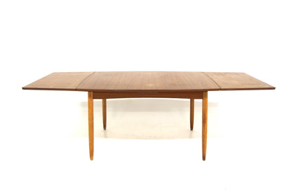 Tavolo rettangolare design danese vintage anni 60 [sw27526] misure L.126 +49 +49 P.72 H.86