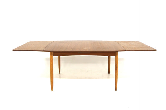 Tavolo rettangolare design danese vintage anni 60 [sw27526] misure L.126 +49 +49 P.72 H.86
