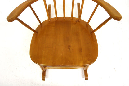 Sedia a dondolo design danese vintage anni 60 [sw27574] misure L.61 H.77 P.88