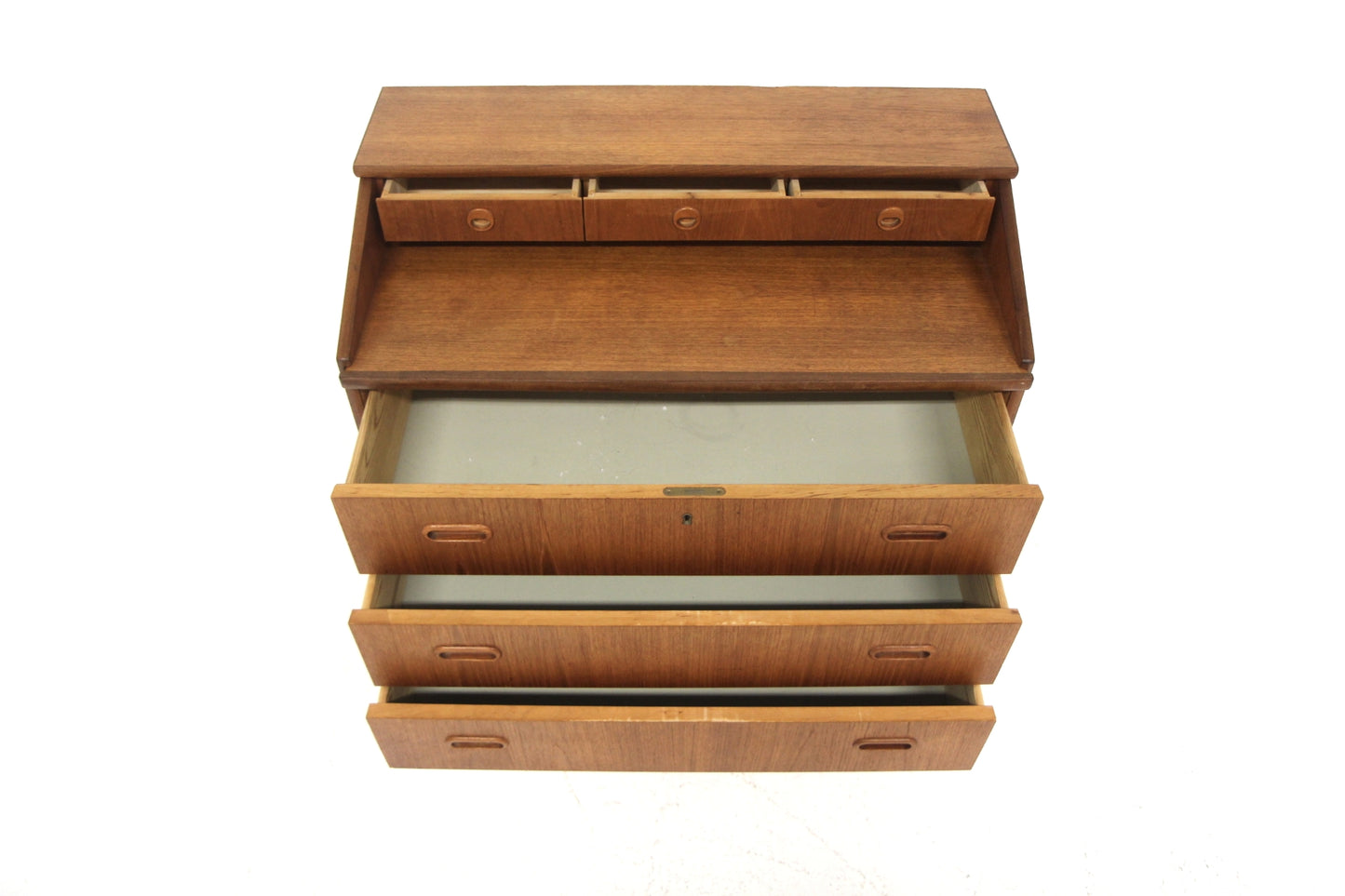 Scrittoio design svedese vintage anni 50 [sw27582] misure L.84 H.84 P.45
