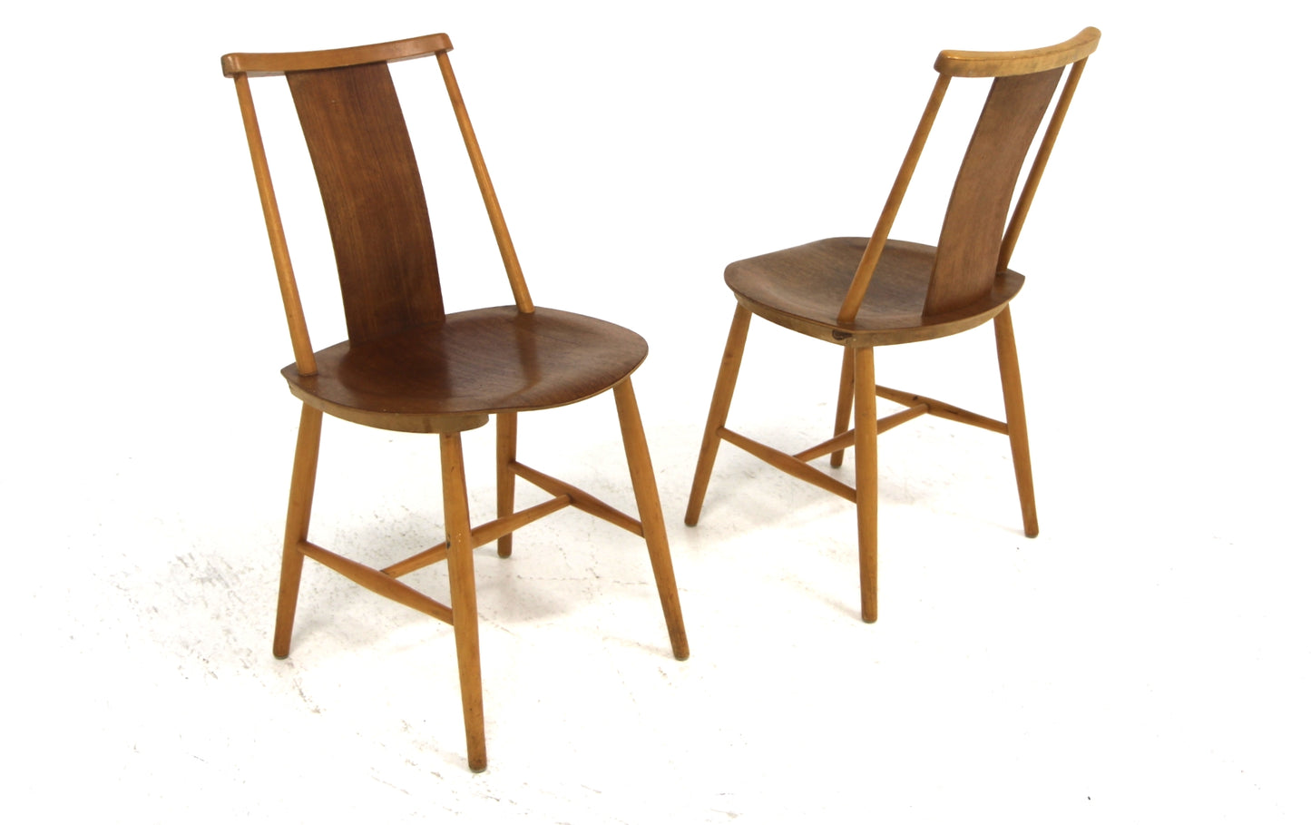 Sedie Jan Hallberg design danese vintage anni 60 [sw27633] misure L.44 H.78 P.48