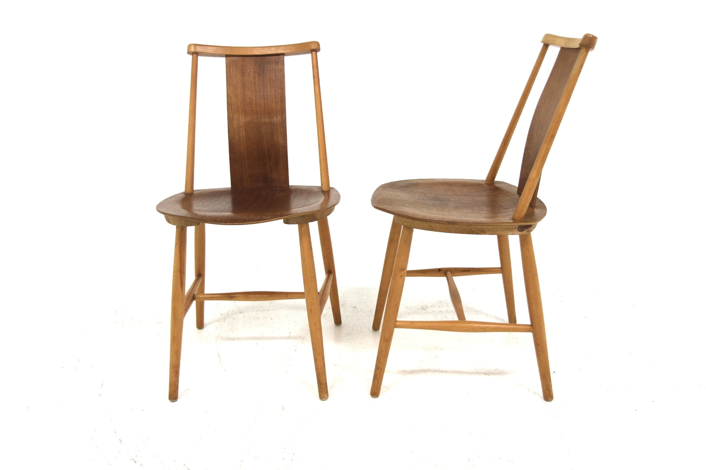 Sedie Jan Hallberg design danese vintage anni 60 [sw27633] misure L.44 H.78 P.48