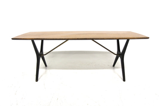 Tavolino Karl Erik Ekselius design svedese vintage anni 60 [sw27635] misure L.150 H.54 P.60