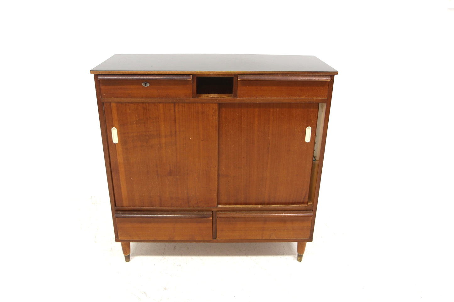 Credenza-vetrina design svedese vintage anni 60 [sw27723] misure L.99 H.100 P.41