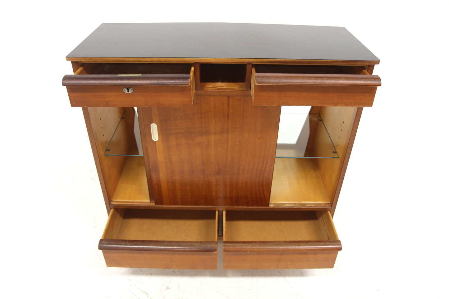 Credenza-vetrina design svedese vintage anni 60 [sw27723] misure L.99 H.100 P.41