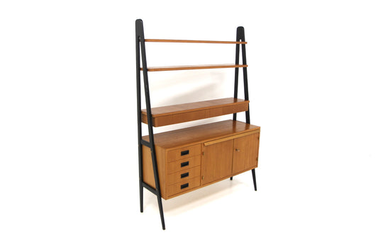 Libreria design svedese vintage anni 60 [sw27759] misure L.115 H.163 P.42