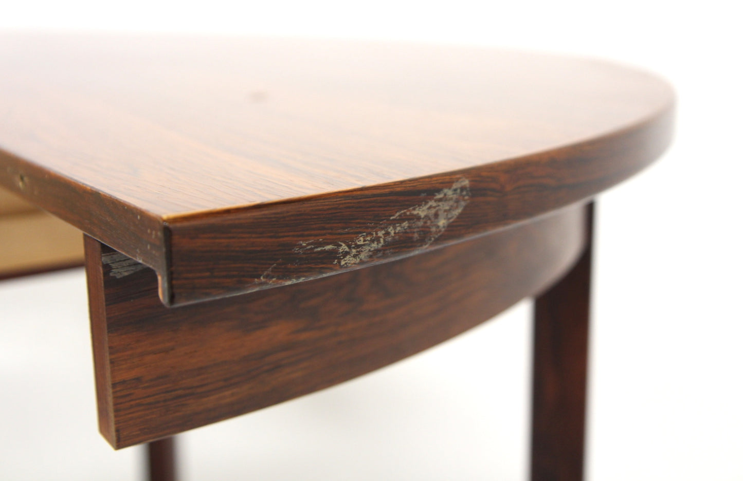 Tavolo rotondo design svedese vintage anni 50 [sw27770] misure L.120+45+45 H.73