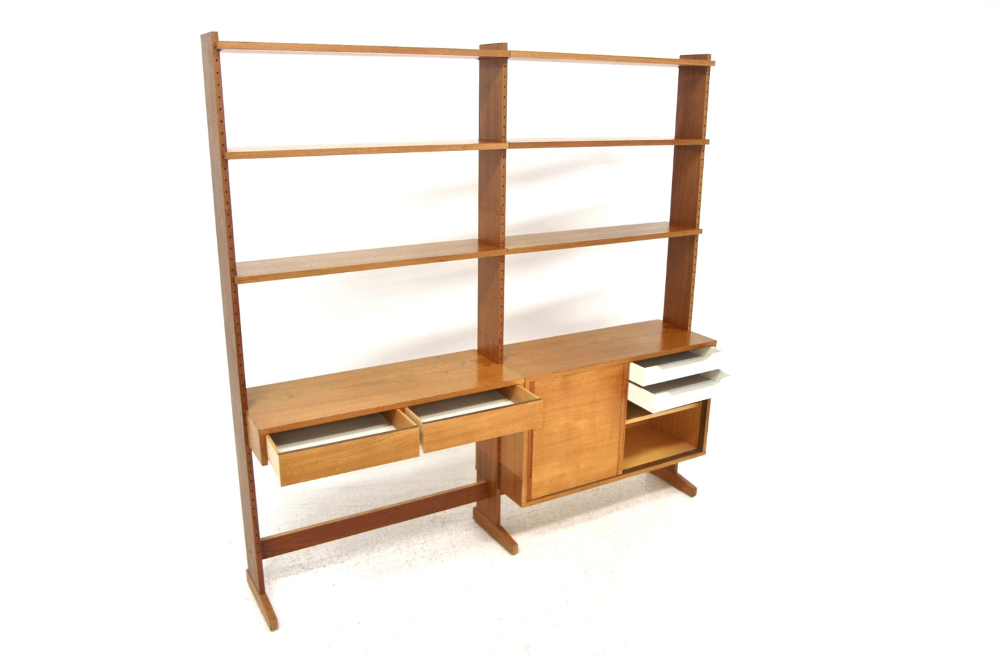 Libreria Double "Parad" Nils Strinning design svedese vintage anni 60 [sw27771] misure L.183 H.180 P.35