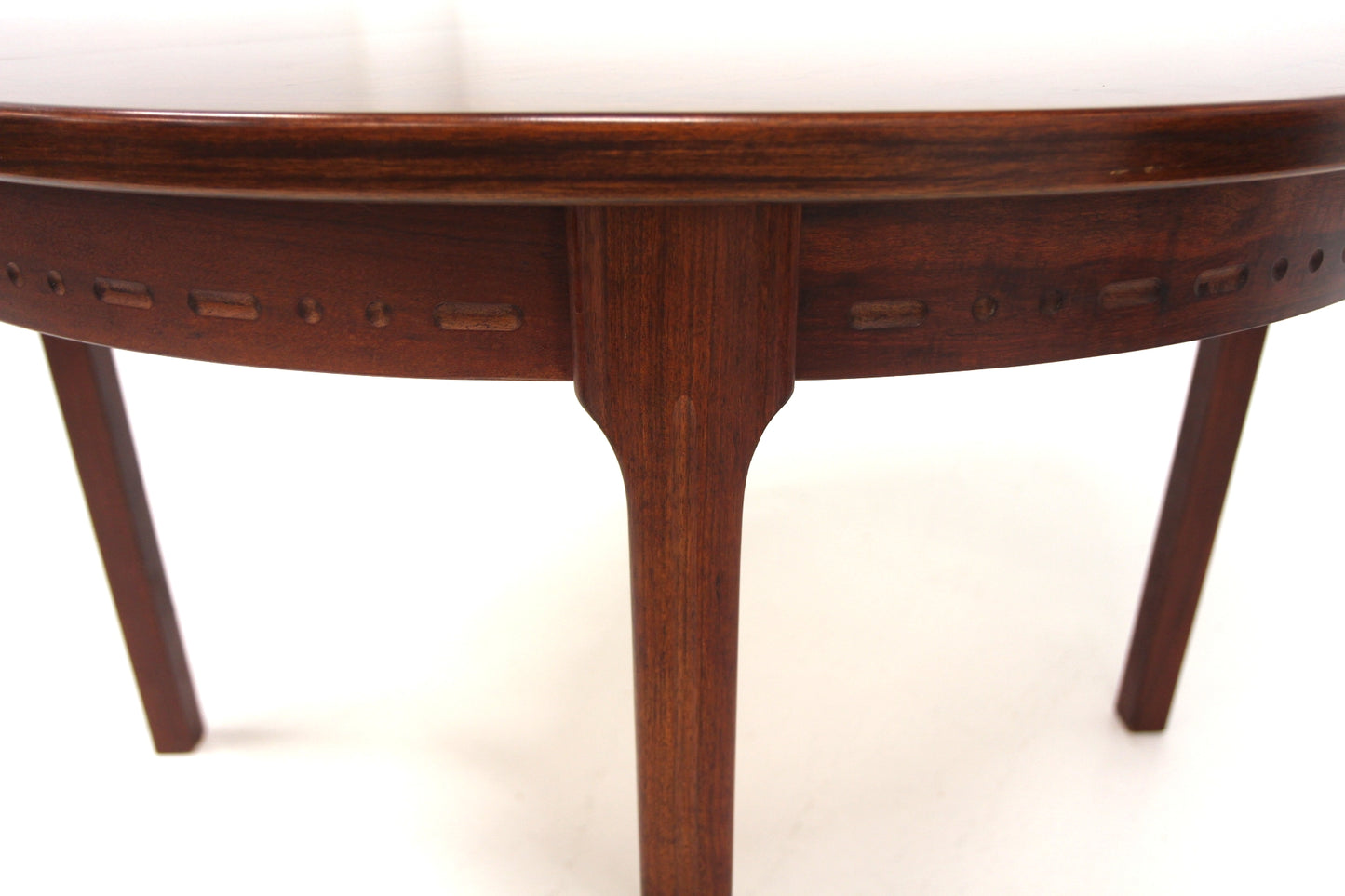 Tavolo rotondo "Rimbo" Leif & Bengt Troedsson design svedese vintage anni 60 [sw27778] misure L.115 +40 +40 H.73
