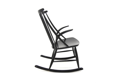 Sedia a dondolo "IW3" Illum Wikkelsø design danese vintage anni 60 [sw27782] misure L.58 H.91 P.74