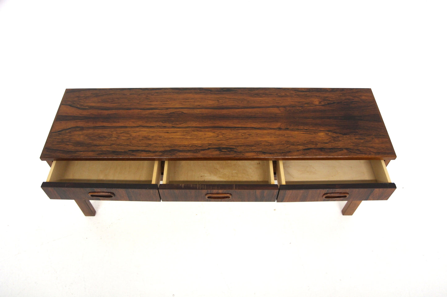 Tavolino porta-tv design svedese vintage anni 50 [sw27785] misure L.115 H.45 P.32