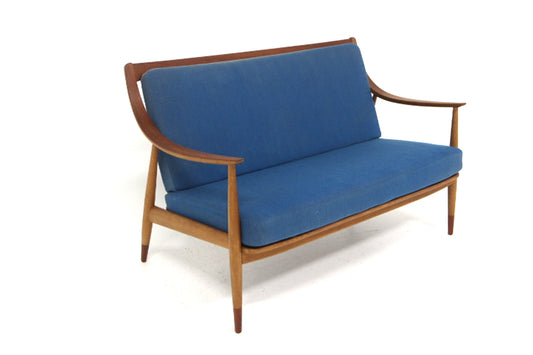 Divano "FD 146" Peter Hvidt & Orla Mølgaard Nielsen design svedese vintage anni 50 [sw27829] misure L.134 H.83 P.75