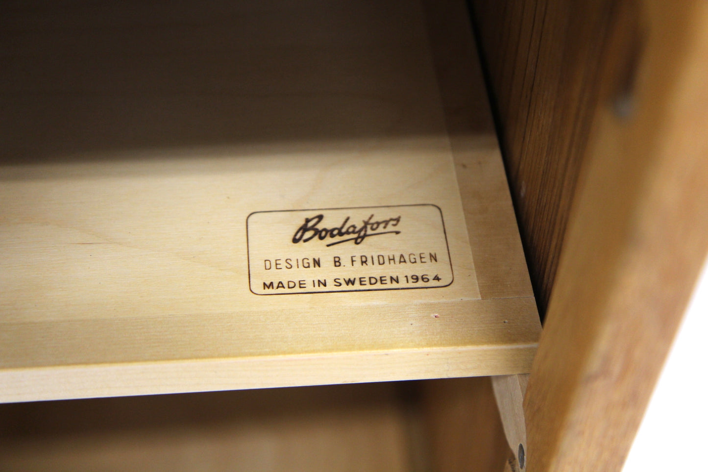 Libreria Bertil Fridhagen design svedese vintage anni 60 [sw27837] misure L.80 H.174 P.40