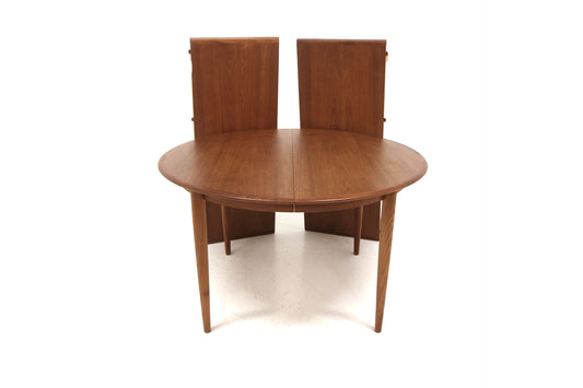 Tavolo rotondo Skovmand&Andersen design danese vintage anni 50 [sw27857] misure L.124+50+50 H.72