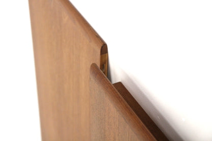 Tavolo rotondo Skovmand&Andersen design danese vintage anni 50 [sw27857] misure L.124+50+50 H.72