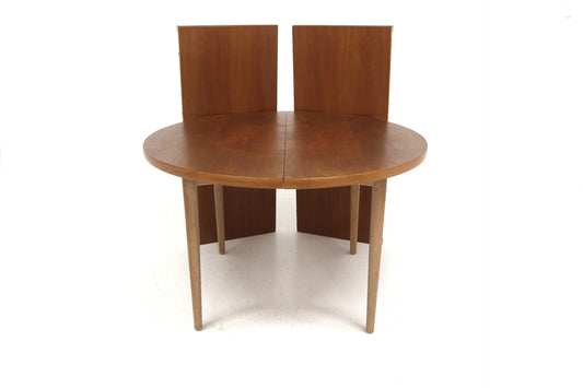 Tavolo rotondo Yngvar Sandström design svedese vintage anni 50 [sw27861] misure L.115+50+50 H.72