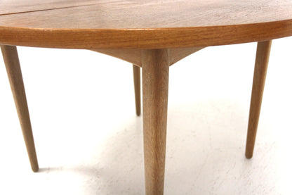 Tavolo rotondo Yngvar Sandström design svedese vintage anni 50 [sw27861] misure L.115+50+50 H.72