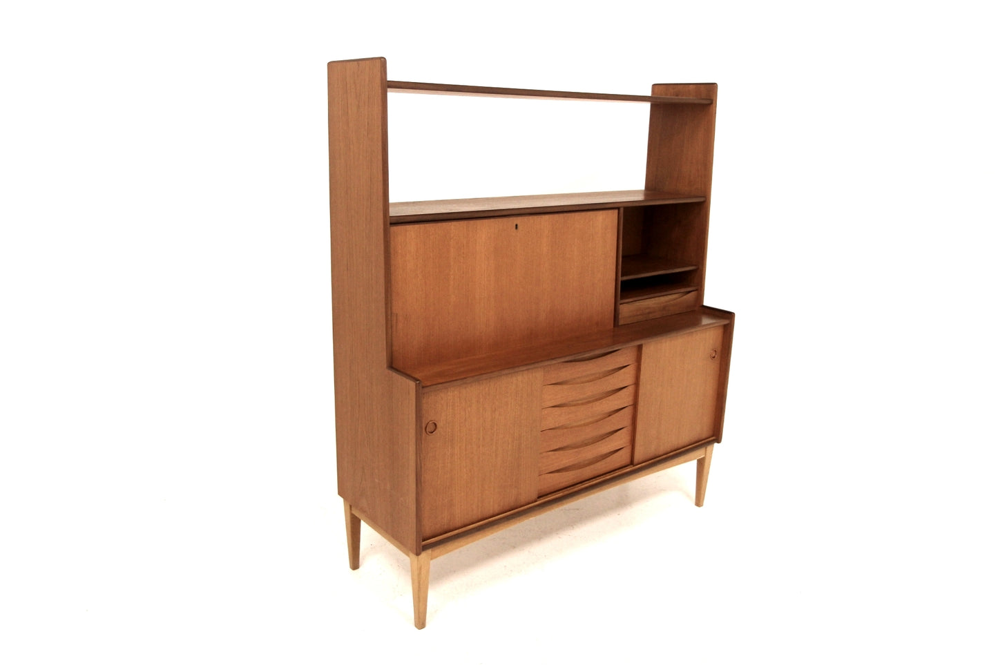 Libreria design svedese vintage anni 50 [sw27884] misure L.128 H.148 P.43