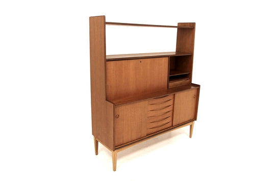 Libreria design svedese vintage anni 50 [sw27884] misure L.128 H.148 P.43