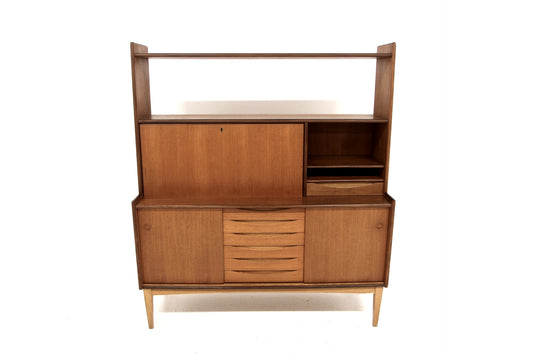 Libreria design svedese vintage anni 50 [sw27884] misure L.128 H.148 P.43