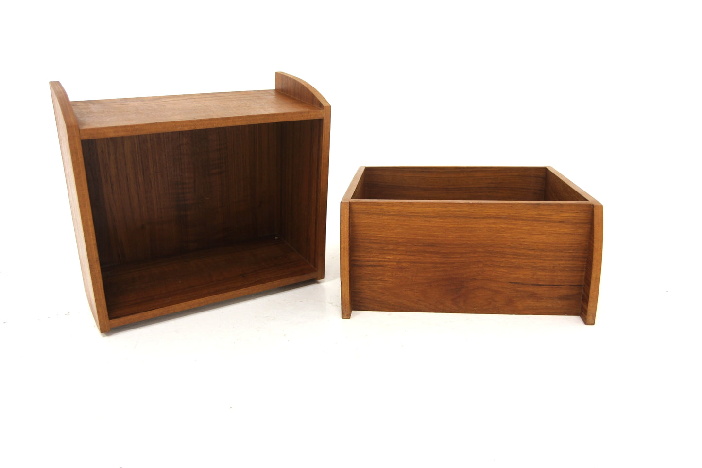 Comodini coppia - mensole design svedese vintage anni 50 teak | sw27944