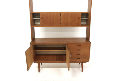Libreria design svedese vintage anni 60 [sw27956] misure L.130 H.175 P.41