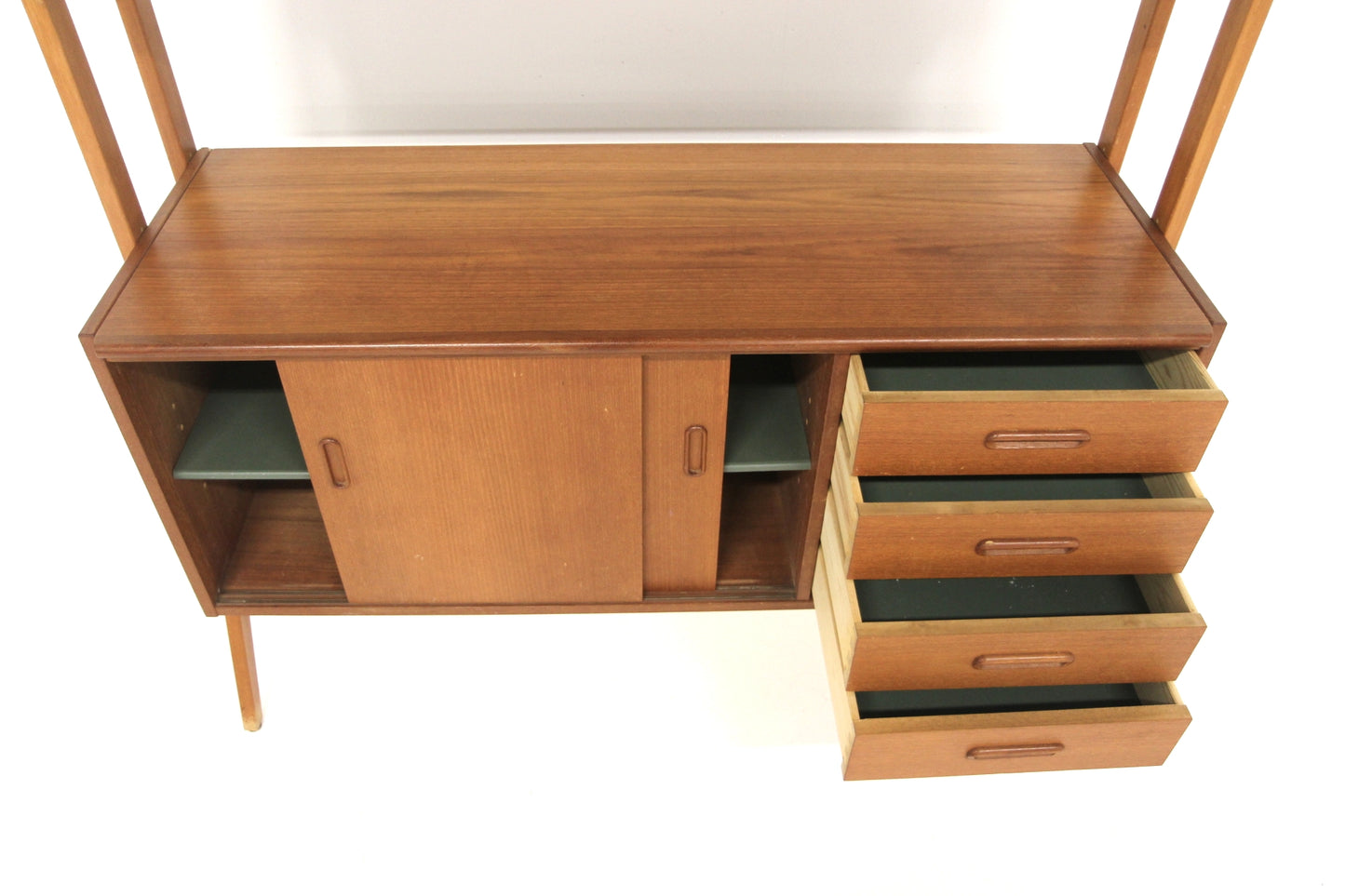 Libreria design svedese vintage anni 60 [sw28048] misure L.120 H.160 P.44