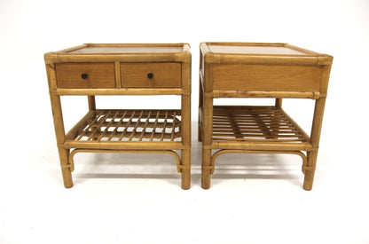 Comodini coppia Kenneth Bergenblad design svedese vintage anni 70 | sw28056