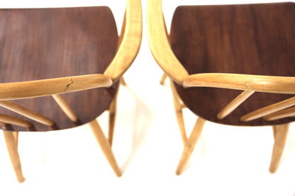 Poltrone "Mod 34T" design danese vintage anni 60 [sw28059] misure L.57 H.85 P.54