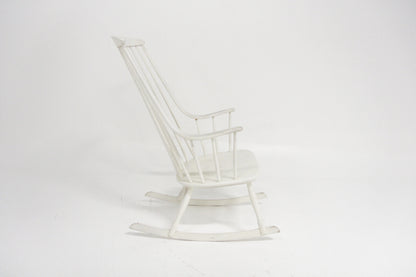 Sedia a dondolo "Bohem" Lena Larsson design danese vintage anni 60 [sw28084] misure L.60 H.110 P.90