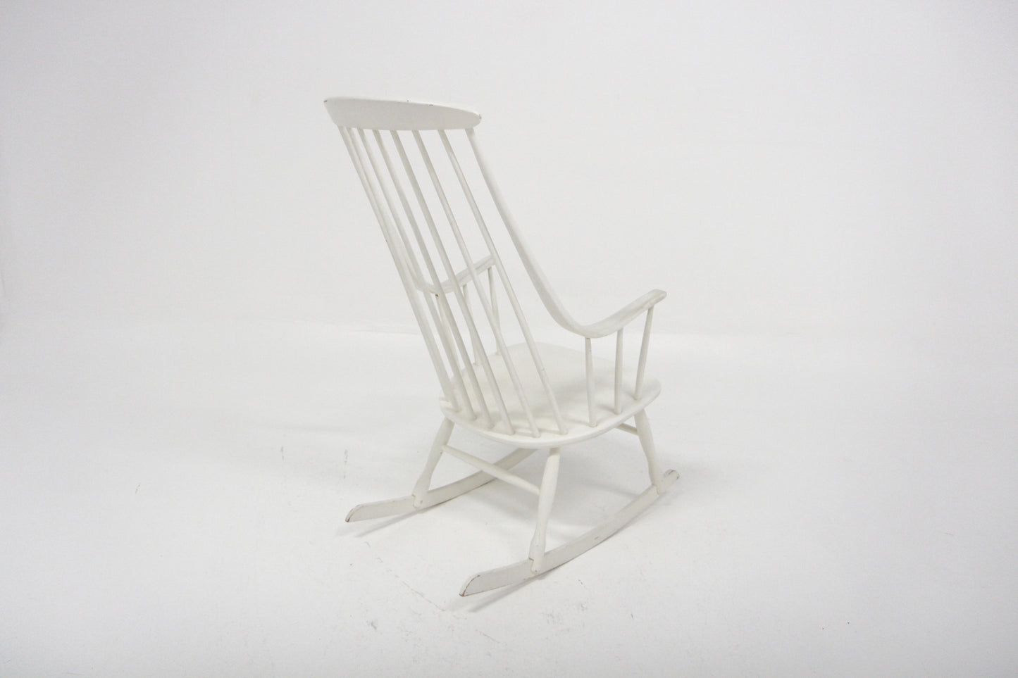 Sedia a dondolo "Bohem" Lena Larsson design danese vintage anni 60 [sw28084] misure L.60 H.110 P.90