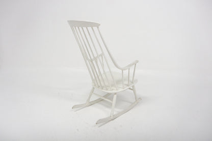 Sedia a dondolo "Bohem" Lena Larsson design danese vintage anni 60 [sw28084] misure L.60 H.110 P.90