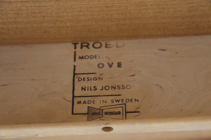 Tavolo ovale "Ove" Nils Jonsson  design svedese vintage anni 60 [sw28090] misure L.155+55+55 H.72 P.100